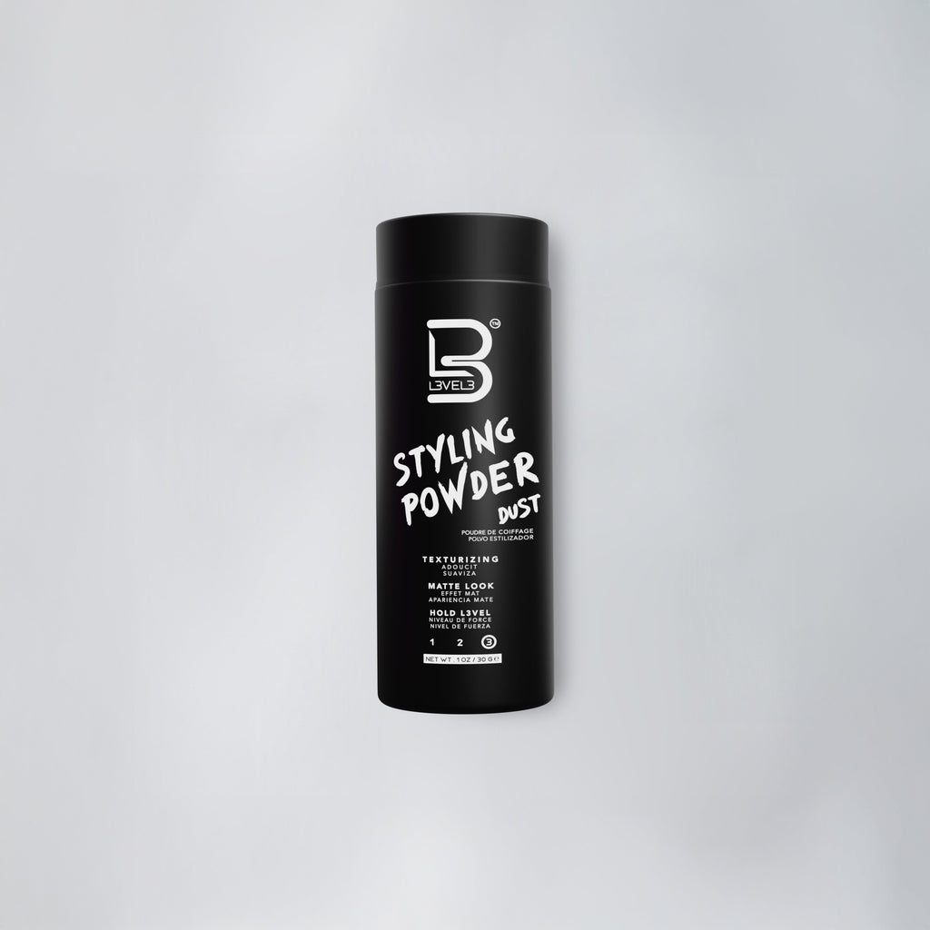 L3vel3 Level 3 Styling Powder Dust 1.0 oz — official pack photo L3-POWDER-30ML (styling_powder-adjusted.jpg) from lv3.com