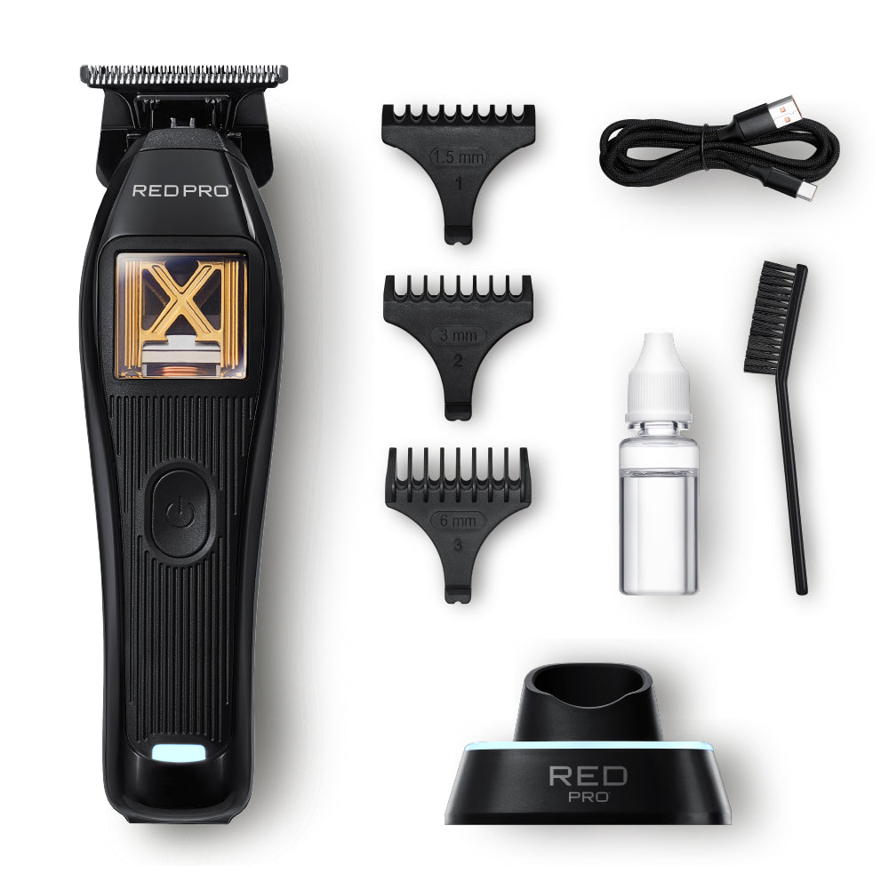 Red PRO X-King Vector Motor Cordless Trimmer official pack