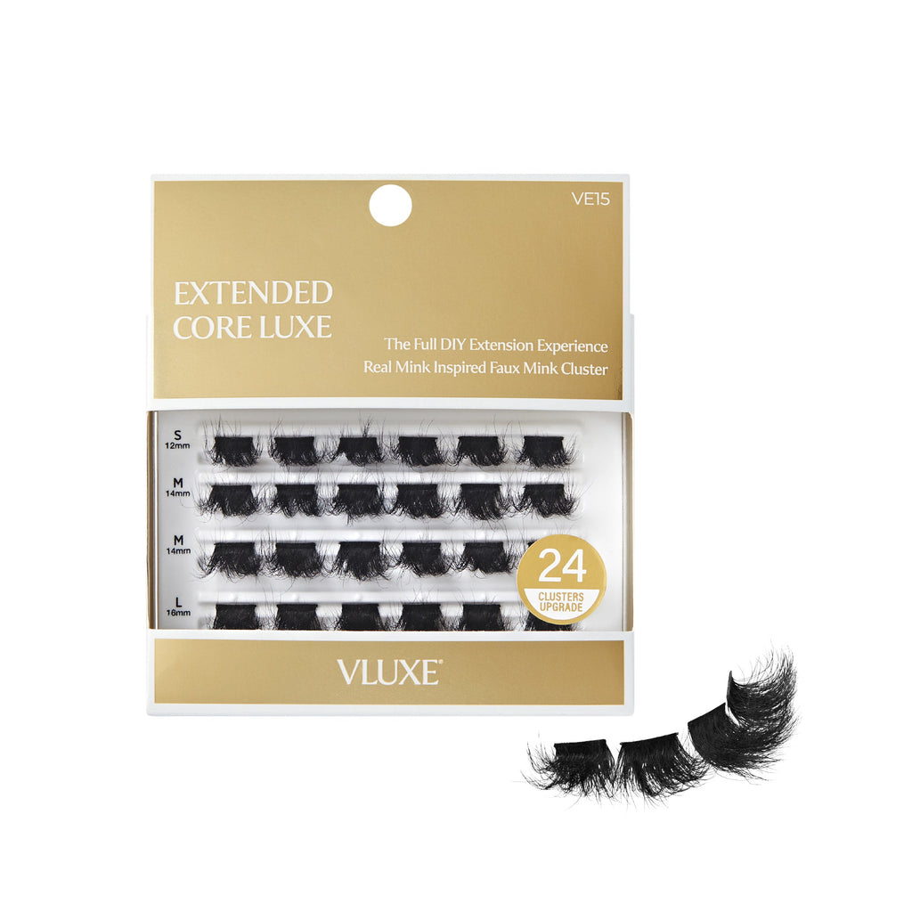 VLuxe Extended Core Luxe Faux Mink Lash Clusters - #01 official pack