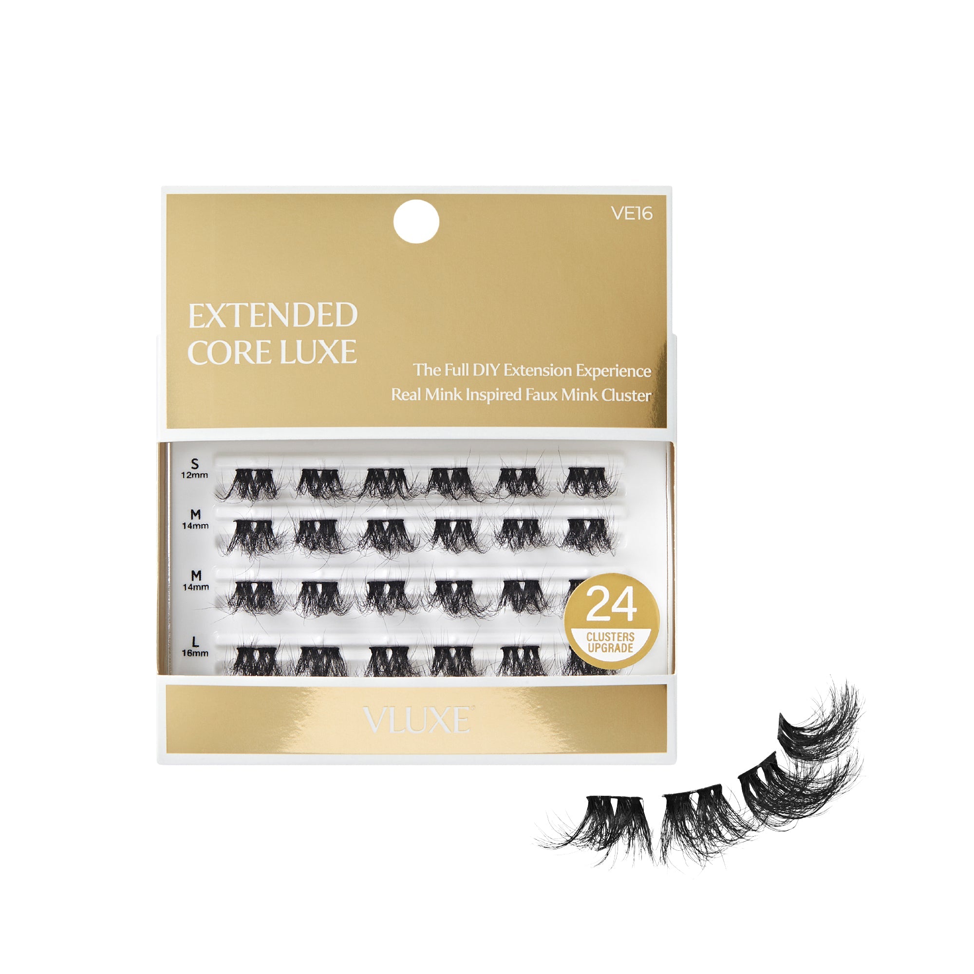 VLuxe Extended Core Luxe Faux Mink Lash Clusters - #02 official pack