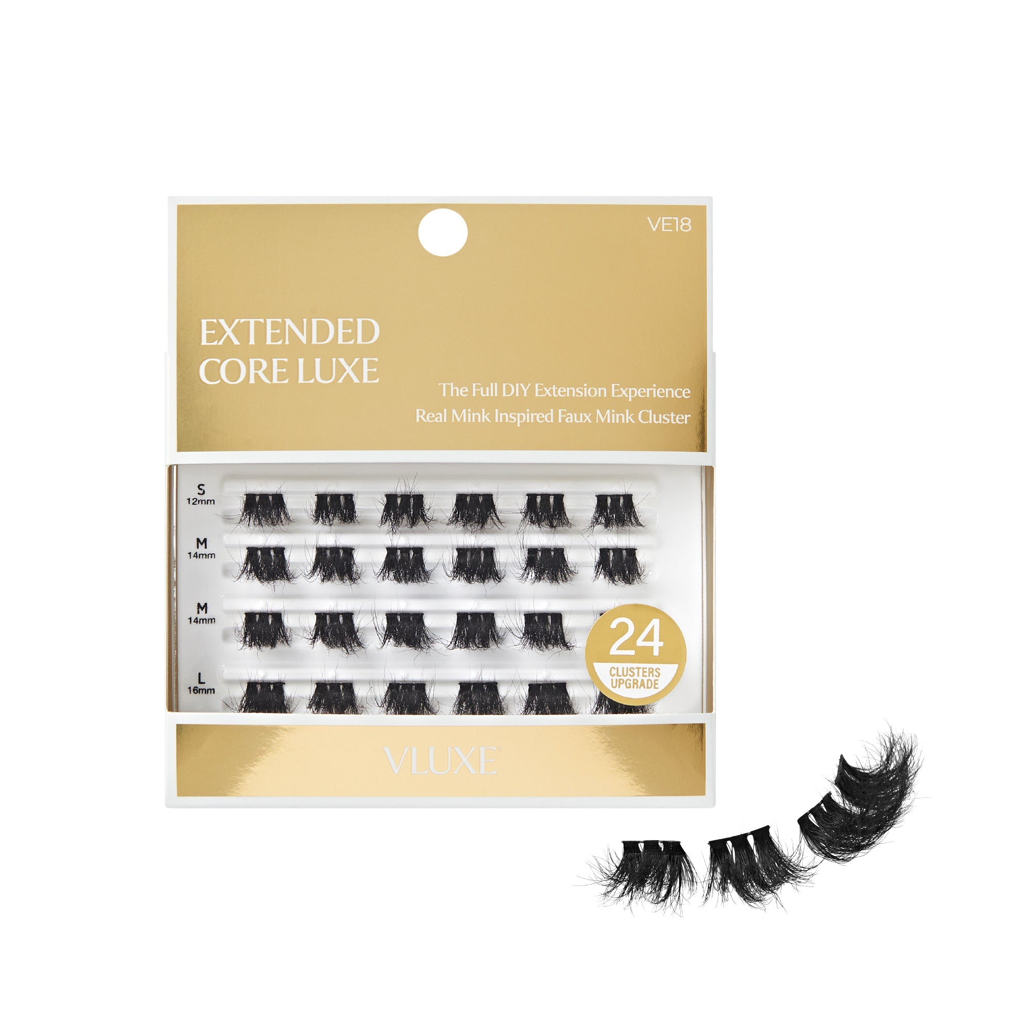 VLuxe Extended Core Luxe Faux Mink Lash Clusters - #04 official pack