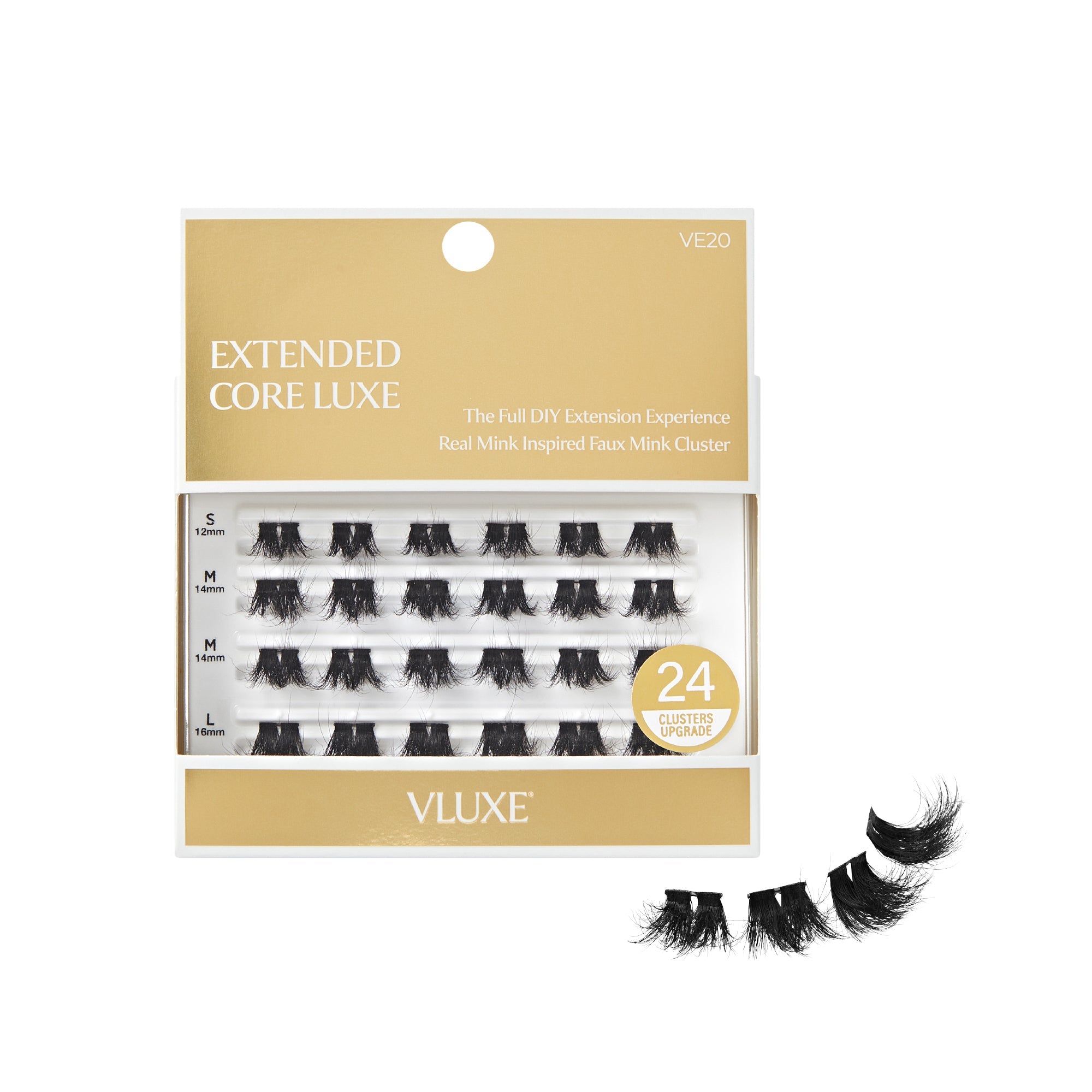 VLuxe Extended Core Luxe Faux Mink Lash Clusters - #06 official pack