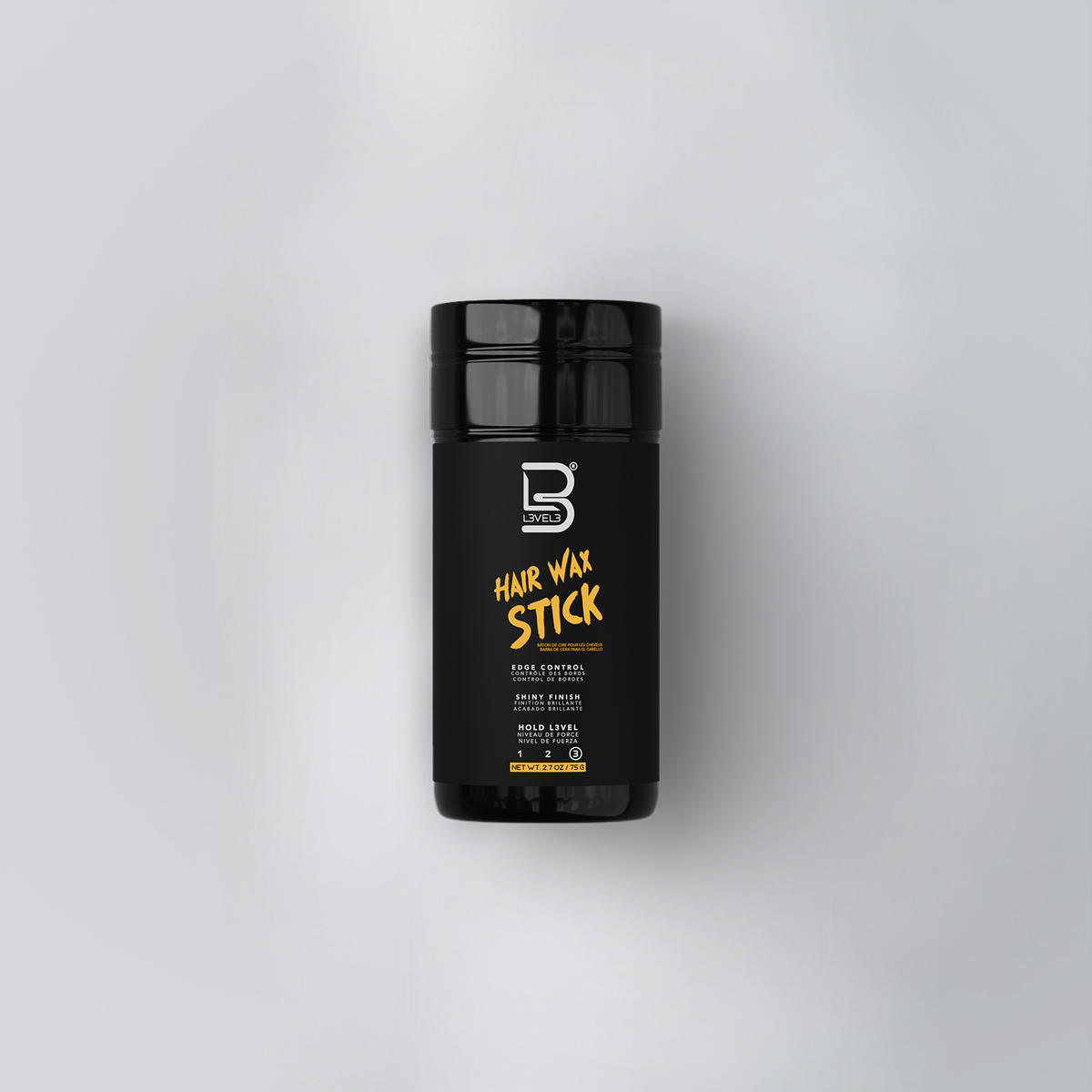 Level3 Hair Wax Stick 75.0 g — official pack photo L3-WAX-STICK-75G (wax_stick_product_shot.png) from lv3.com