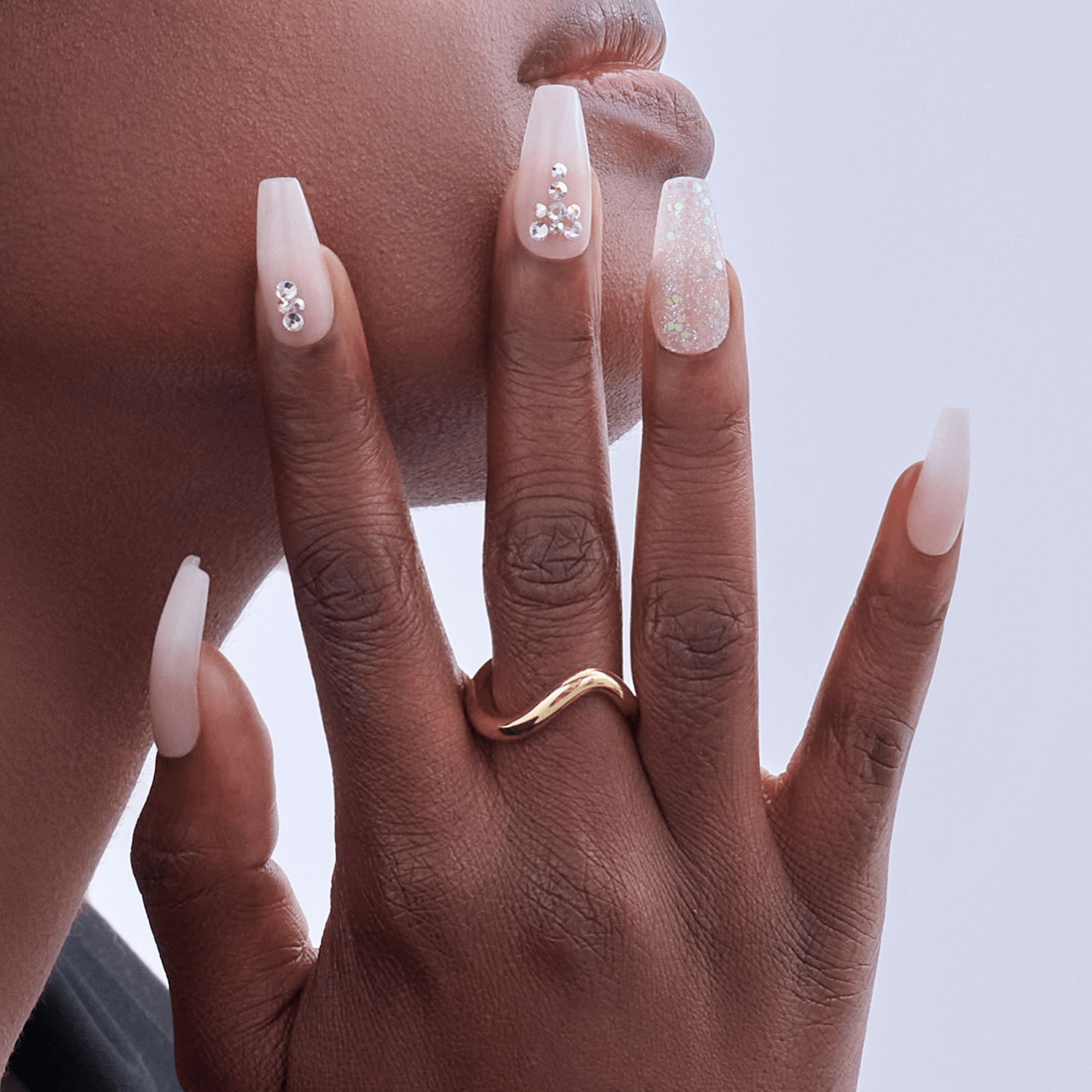 Kiss Gel Fantasy Jelly Press On Glue Nails - Jelly Juice official pack