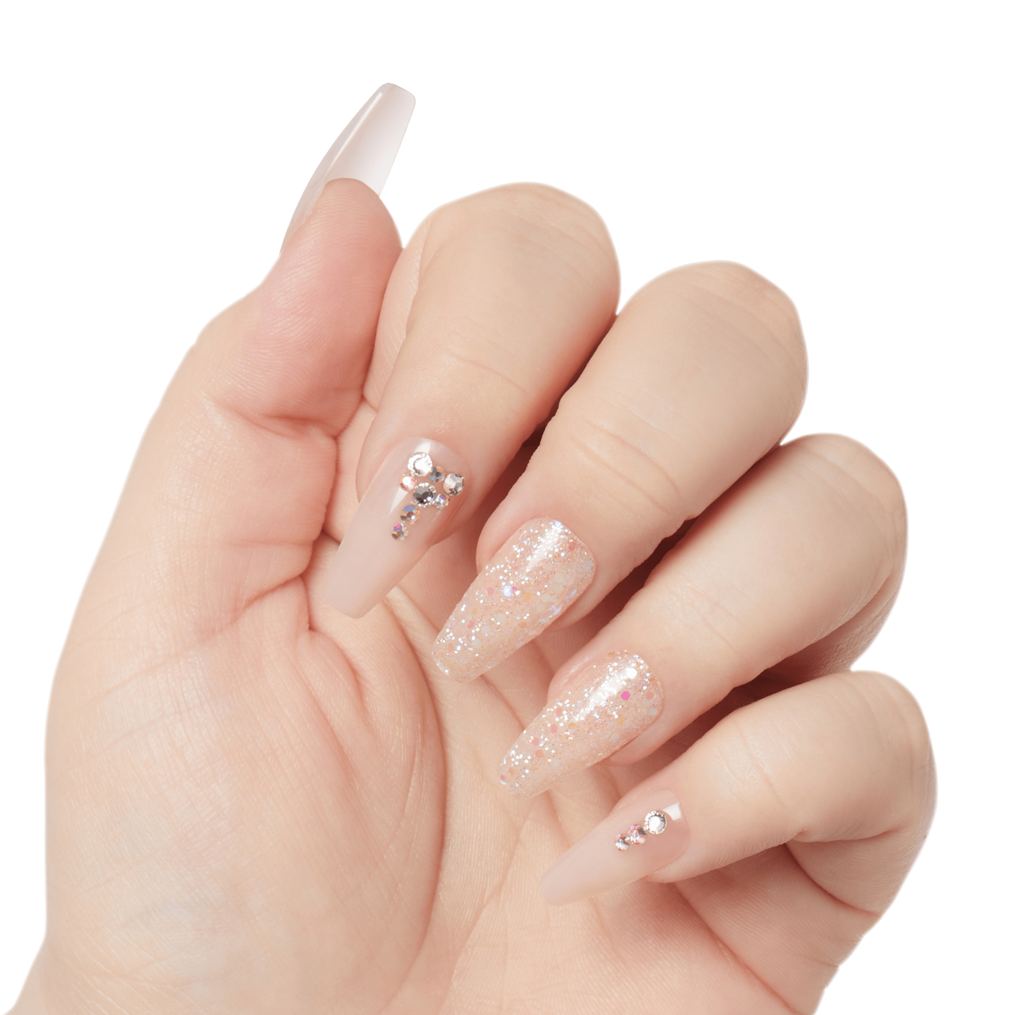Kiss Gel Fantasy Jelly Press On Glue Nails - Jelly Juice official pack